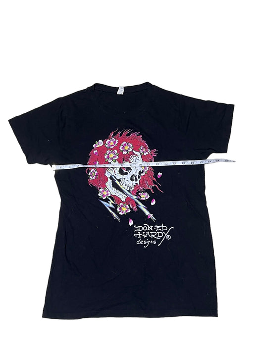 Ed Hardy Flower Skull Shirt