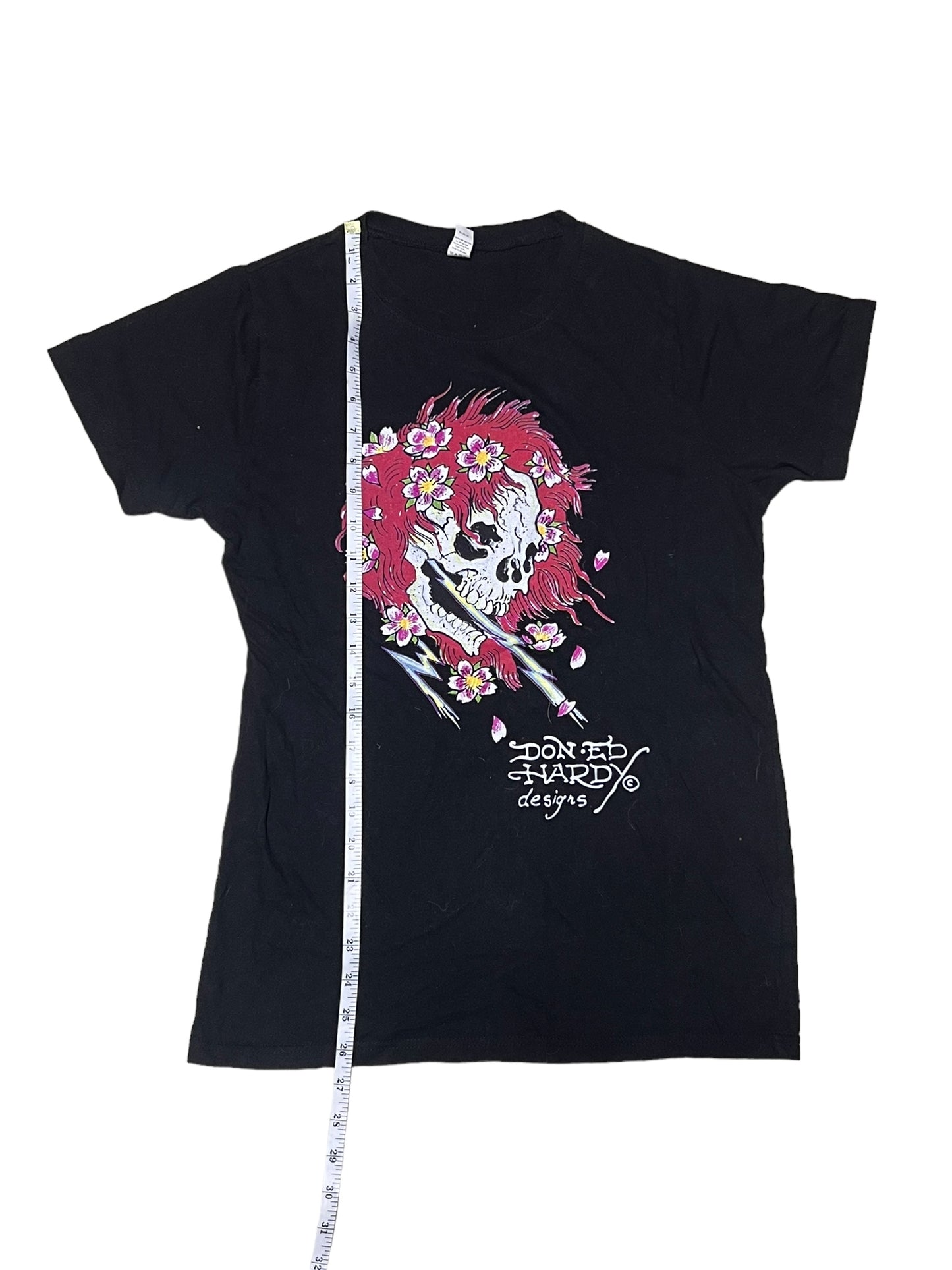 Ed Hardy Flower Skull Shirt