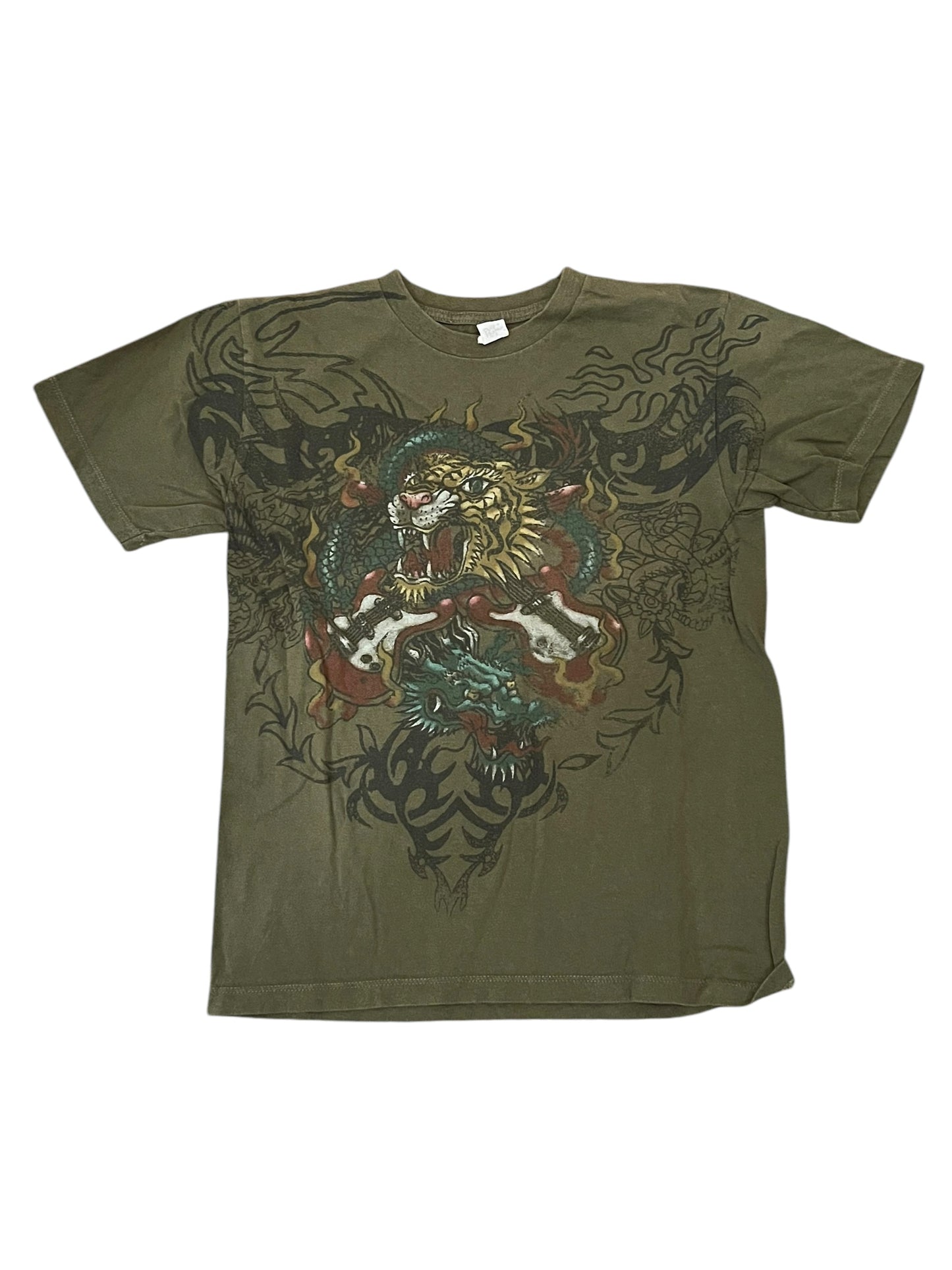 Ed Hardy Style Green Shirt