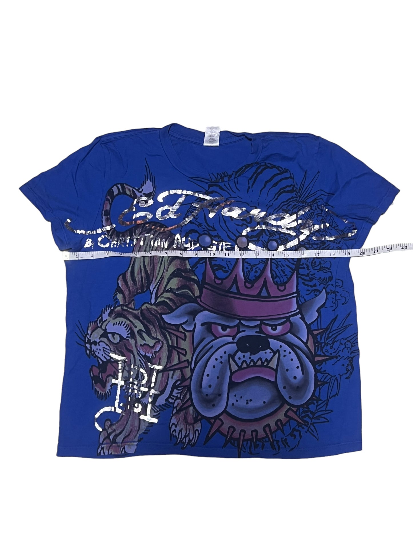 Ed Hardy Blue Y2K Shirt