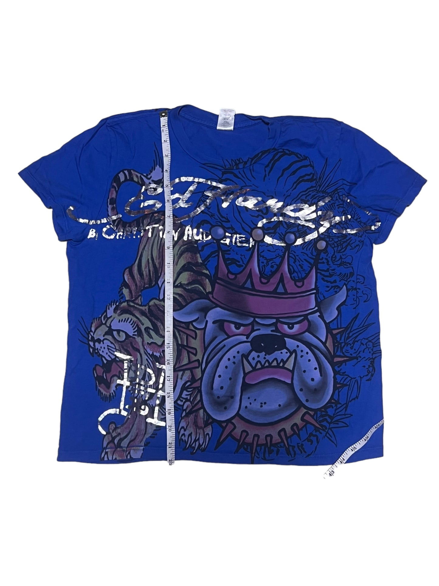 Ed Hardy Blue Y2K Shirt